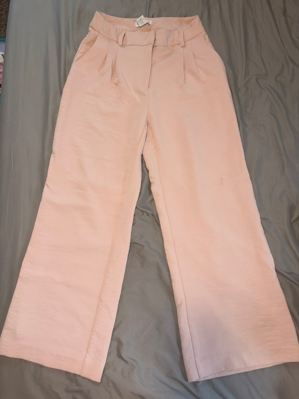 House of Harlow Wide-Leg Pants in Blush Pink